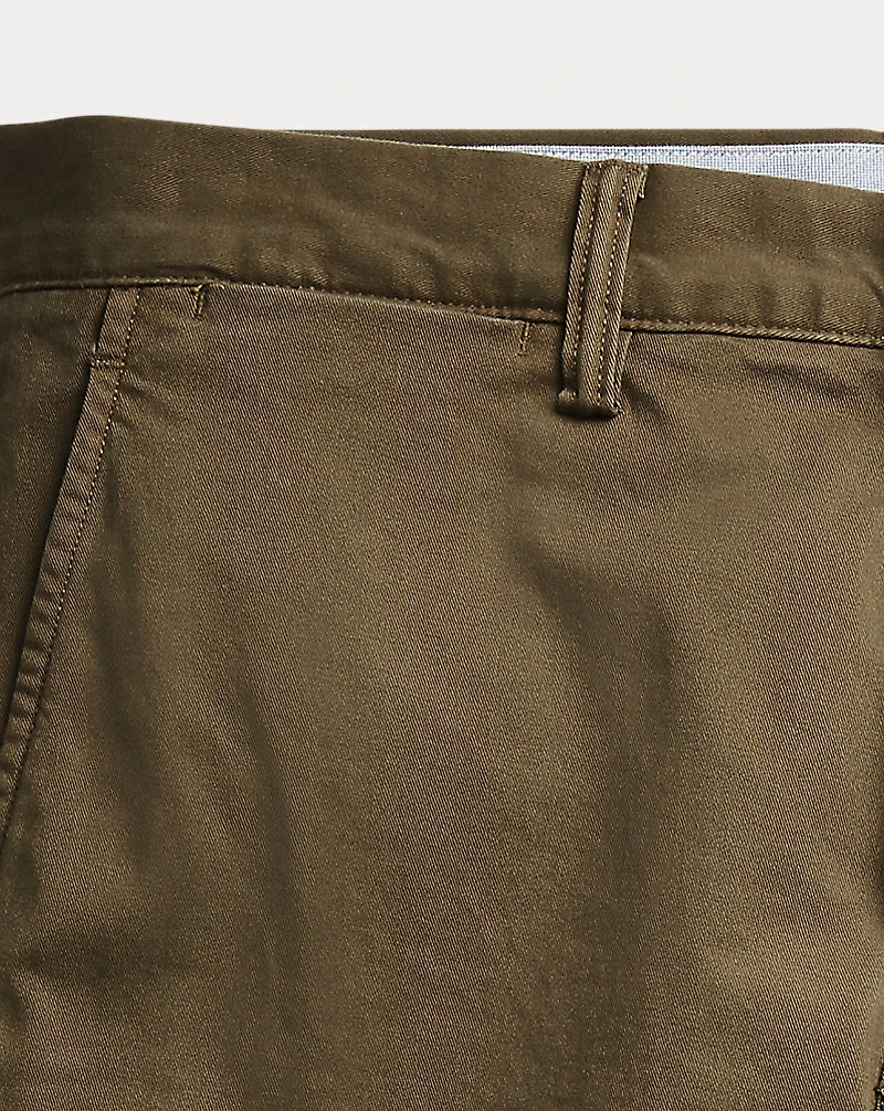 Stretch Straight Fit Washed Chino Pant