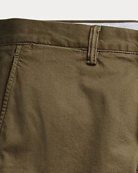 Stretch Straight Fit Washed Chino Pant