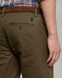 Stretch Straight Fit Washed Chino Pant