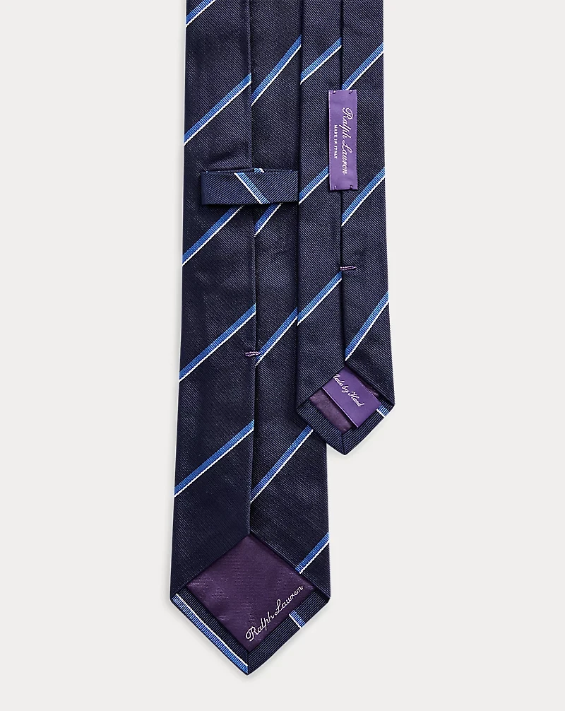 Striped Silk Repp Tie