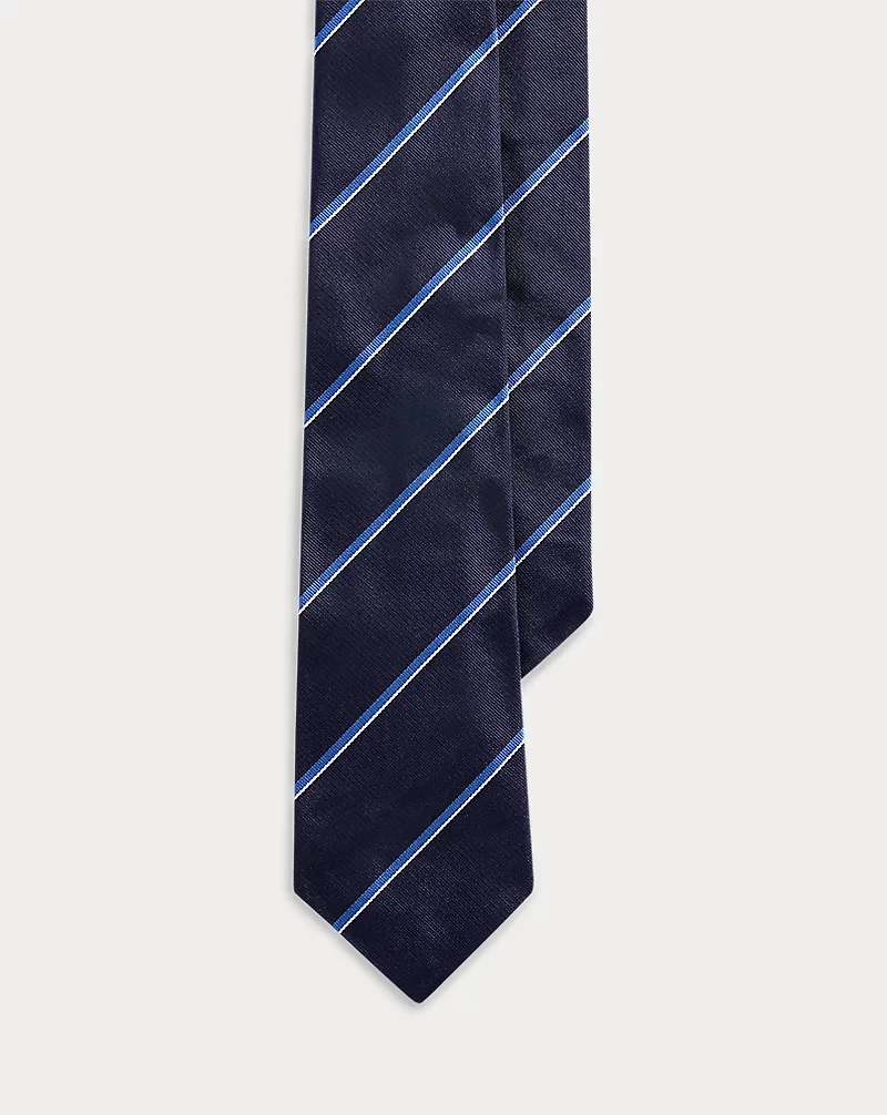 Striped Silk Repp Tie