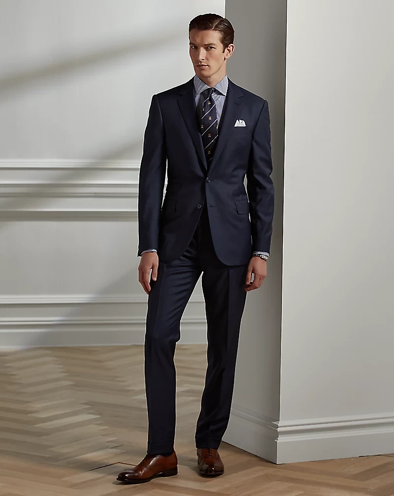 Gregory Hand-Tailored Sharkskin Suit