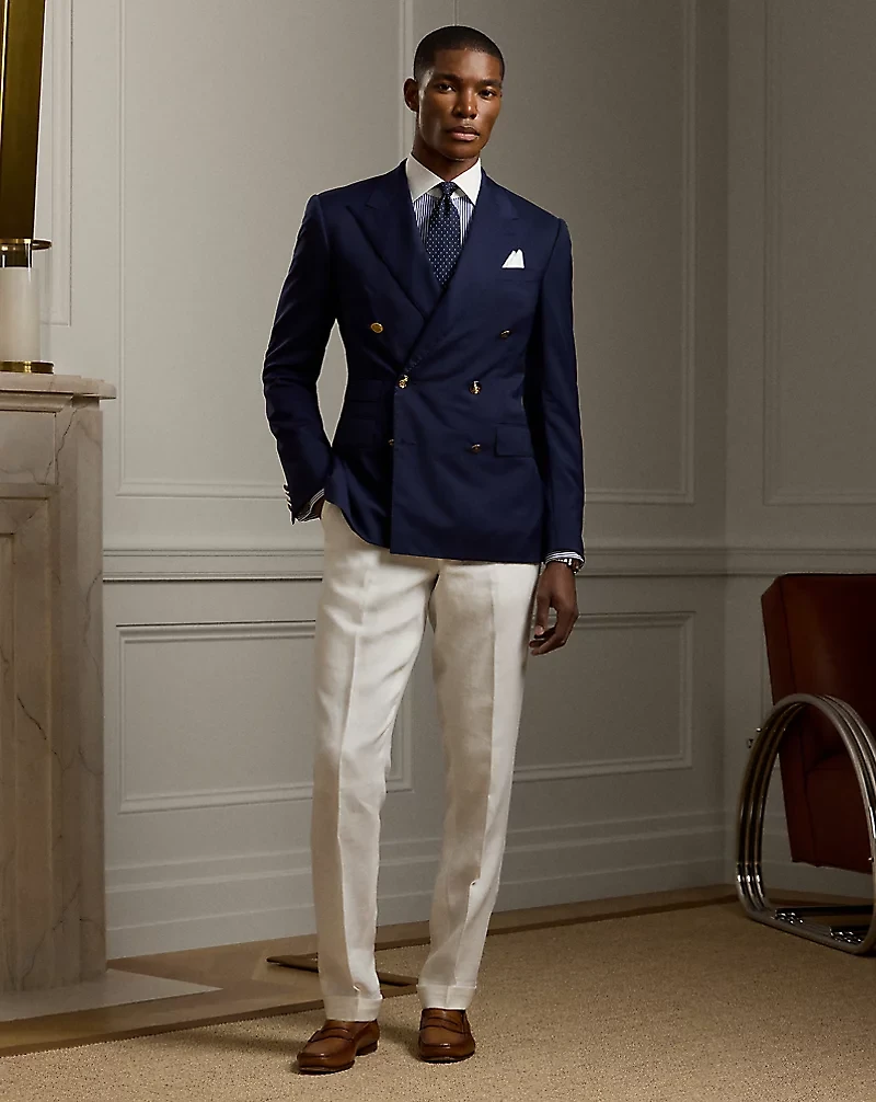 Gregory Hand-Tailored Wool Serge Blazer