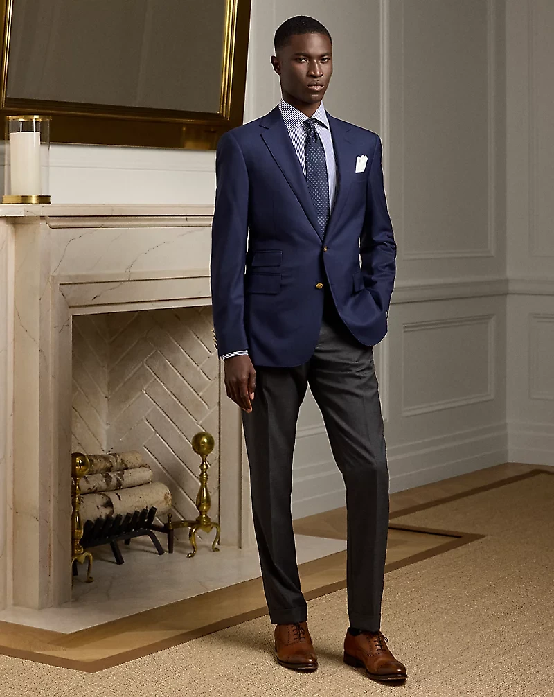 Gregory Hand-Tailored Wool Serge Blazer