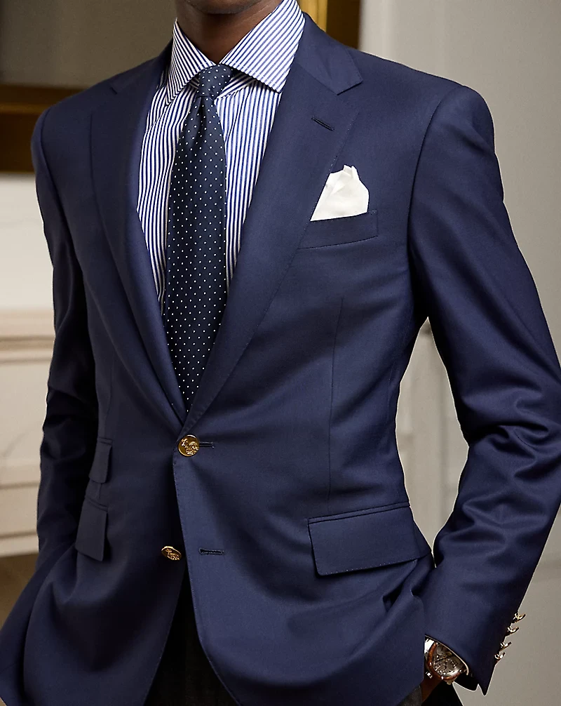Gregory Hand-Tailored Wool Serge Blazer