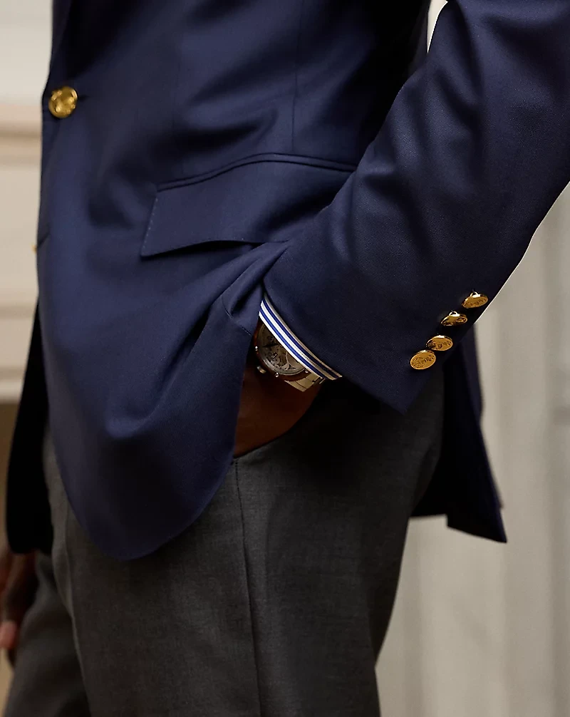 Gregory Hand-Tailored Wool Serge Blazer