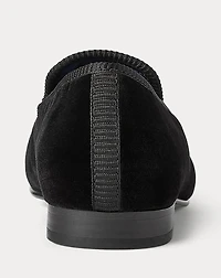 Paxton Crest Velvet Slipper