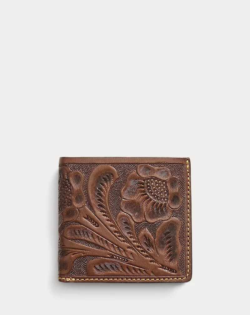 Hand-Tooled Leather Billfold