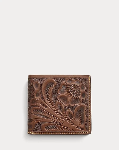 Hand-Tooled Leather Billfold