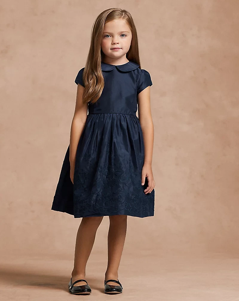 Embroidered Silk Dress
