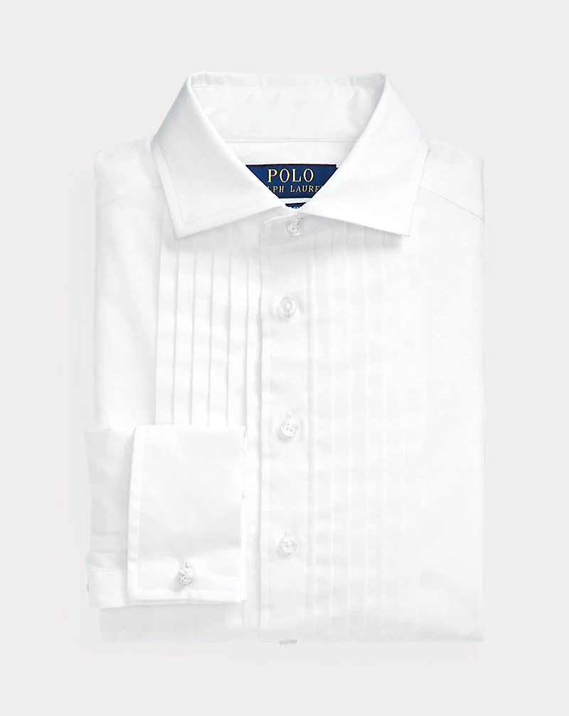 Slim Fit Cotton Poplin Tuxedo Shirt