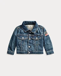 Flag Denim Trucker Jacket