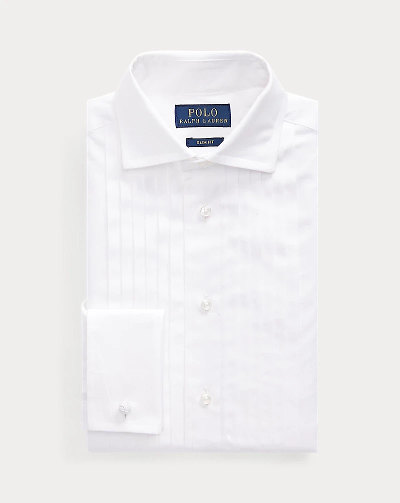 Slim Fit Cotton Poplin Tuxedo Shirt