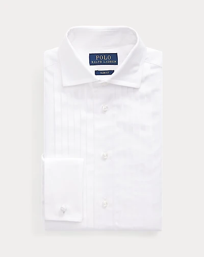 Slim Fit Cotton Poplin Tuxedo Shirt