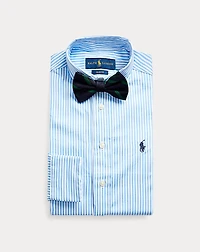 Slim Fit Striped Cotton Dress Shirt