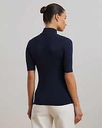 Jersey Turtleneck Top