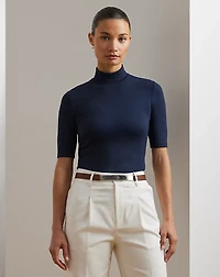 Jersey Turtleneck Top