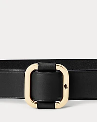 Slide-Buckle Leather Belt
