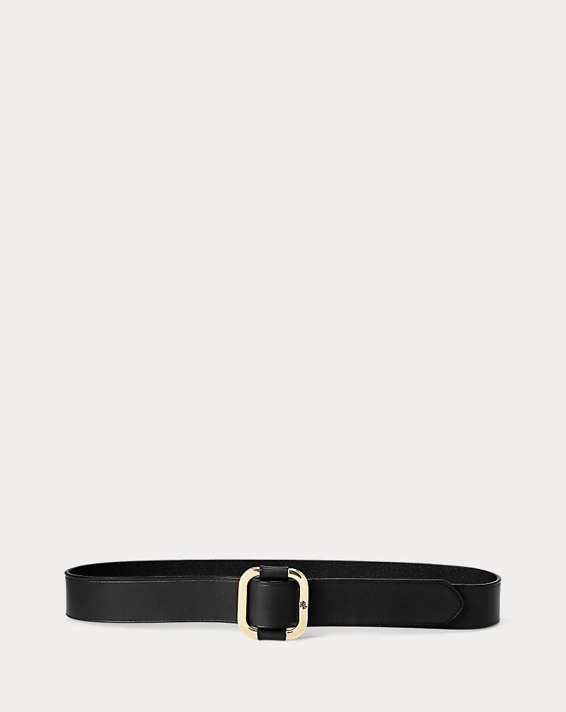 Slide-Buckle Leather Belt