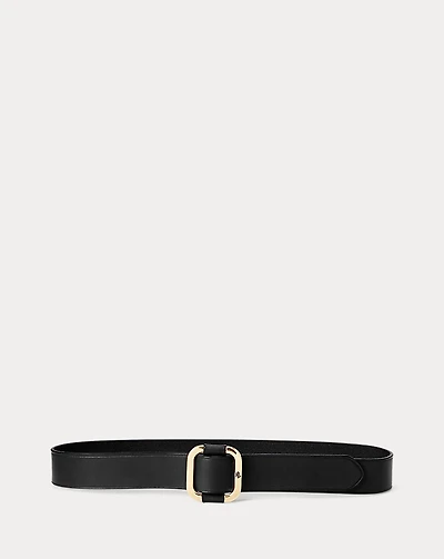Slide-Buckle Leather Belt