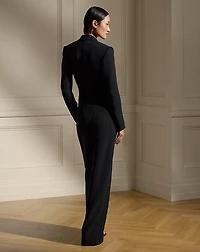 Kristian Silk Tuxedo Dress