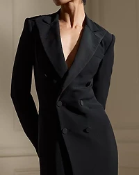 Kristian Silk Tuxedo Dress