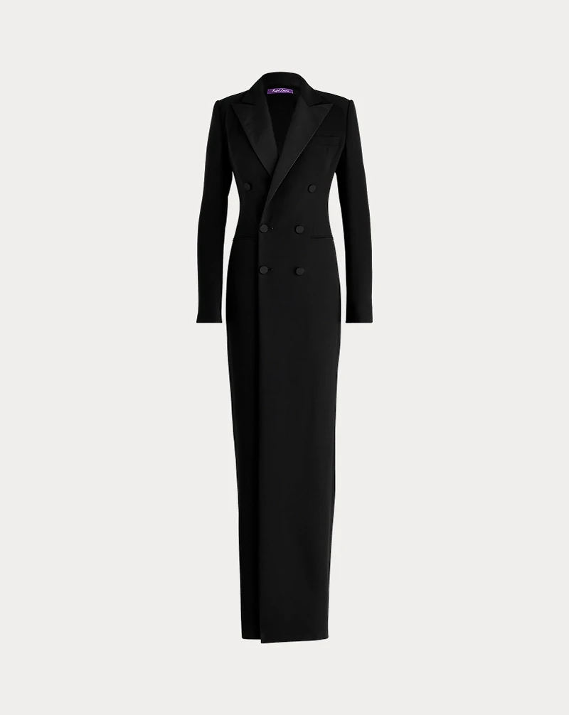 Kristian Silk Tuxedo Dress