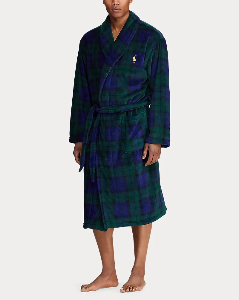 Tartan Plush Microfiber Robe