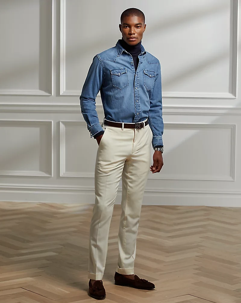 Indigo Denim Western Shirt