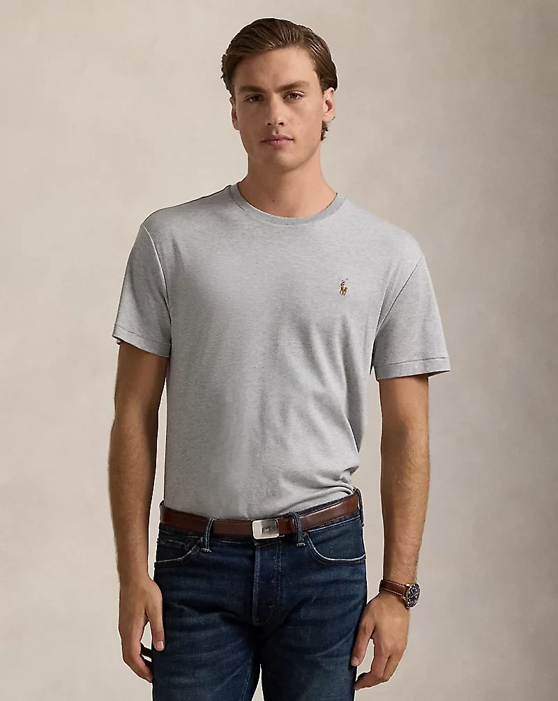 Classic Fit Soft Cotton Crewneck T-Shirt