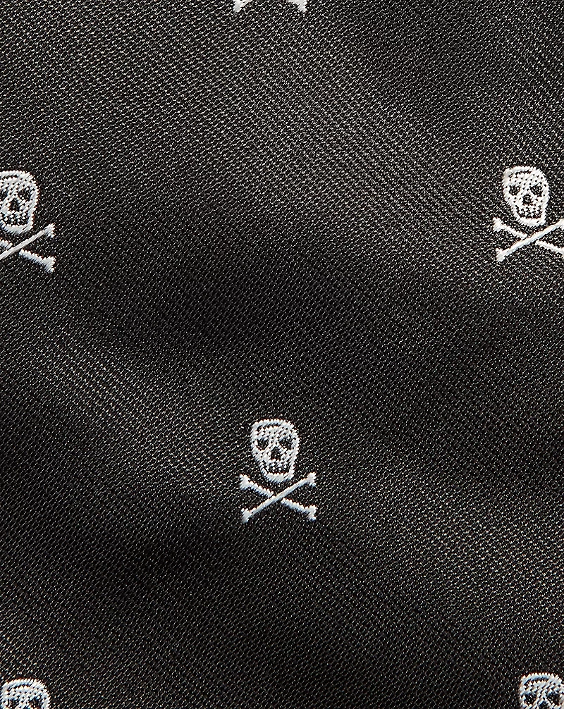 Skull-and-Bones Silk Repp Tie
