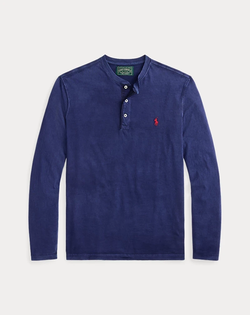 Slub Jersey Henley Shirt