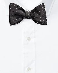 Polka-Dot Silk Repp Bow Tie