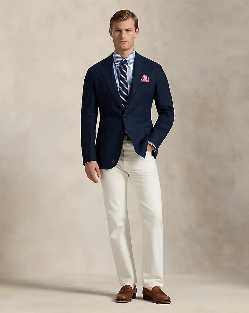 Polo Soft Tailored Fit Linen Suit Jacket