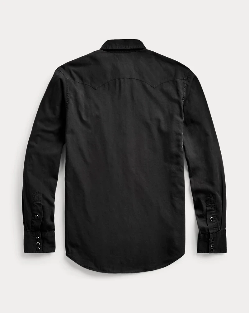 Slim Fit Twill Western Shirt