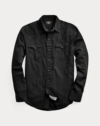 Slim Fit Twill Western Shirt