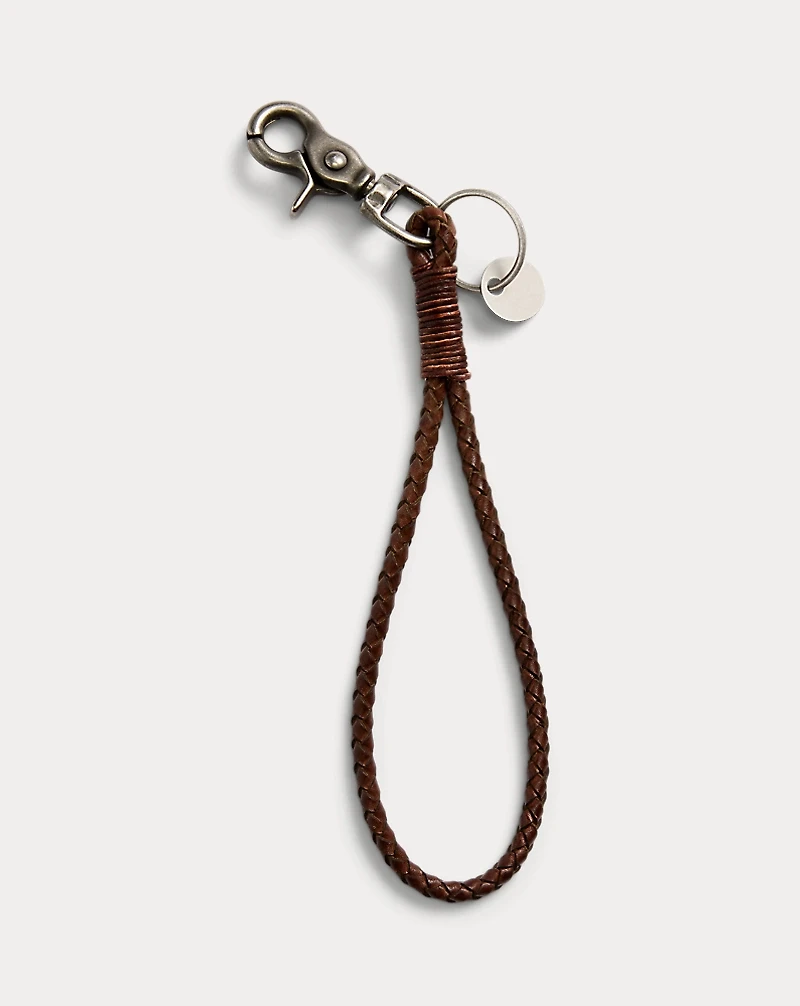 Braided Leather Key Fob