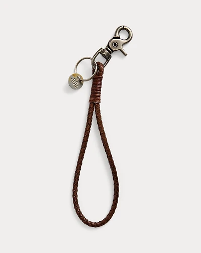 Braided Leather Key Fob