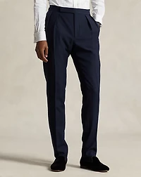 Pleated Barathea Tuxedo Trouser