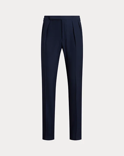 Pleated Barathea Tuxedo Trouser