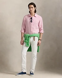 Classic Fit Striped Linen Shirt