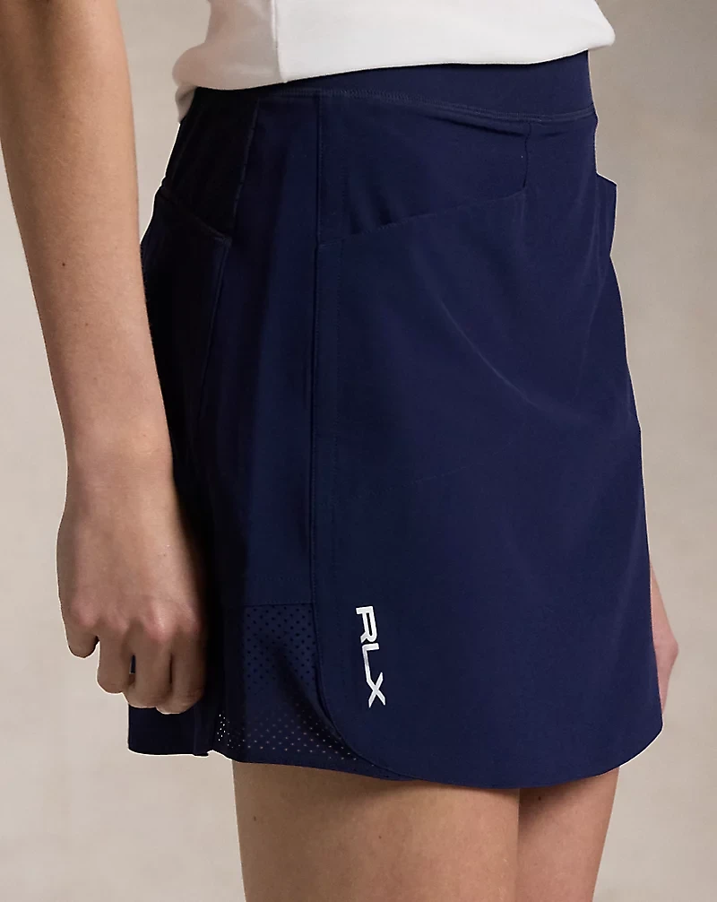 Perforated Stretch Skort