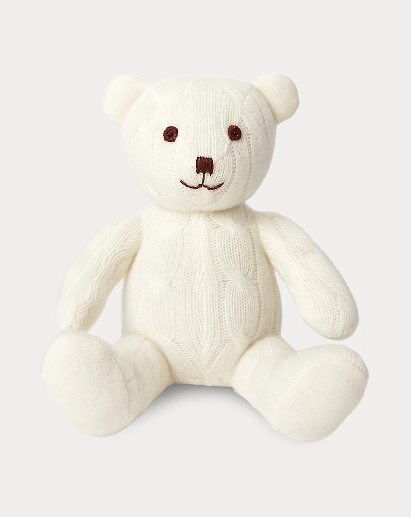 Small Cable Cashmere Bear