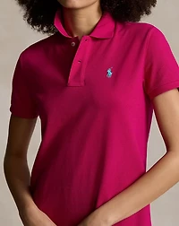 Cotton Mesh Polo Dress