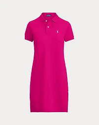 Cotton Mesh Polo Dress