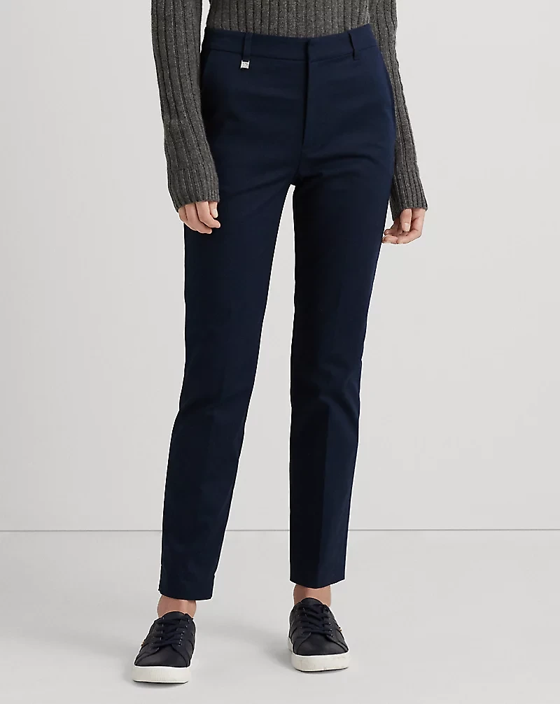 Double-Faced Stretch Cotton Pant