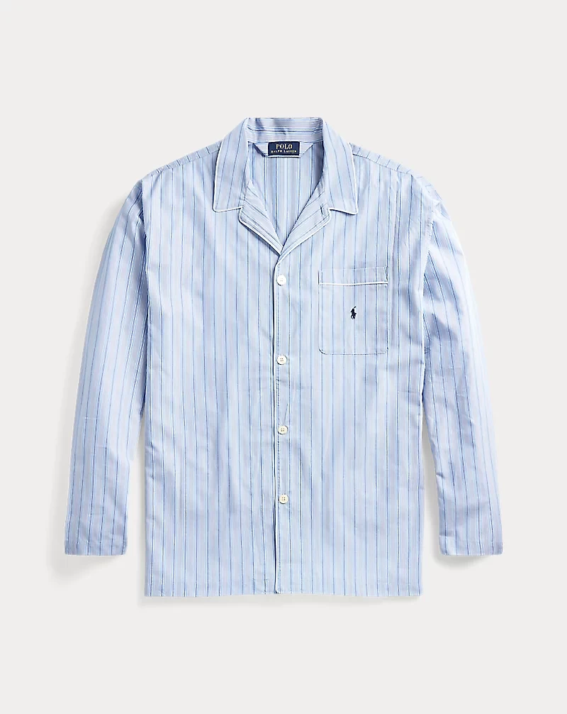 Striped Cotton Pajama Shirt