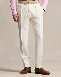 Pleated Wool Barathea Trouser