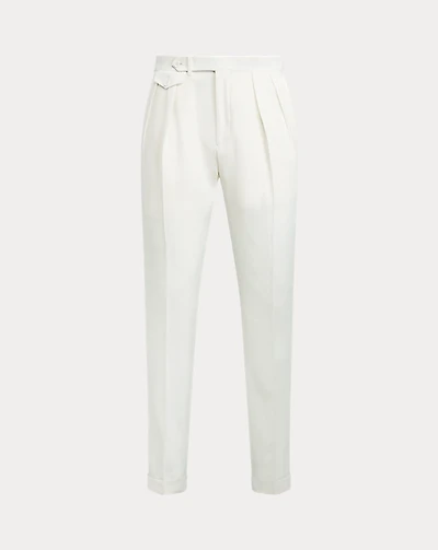 Pleated Wool Barathea Trouser
