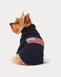 Flag Wool-Cashmere Dog Sweater